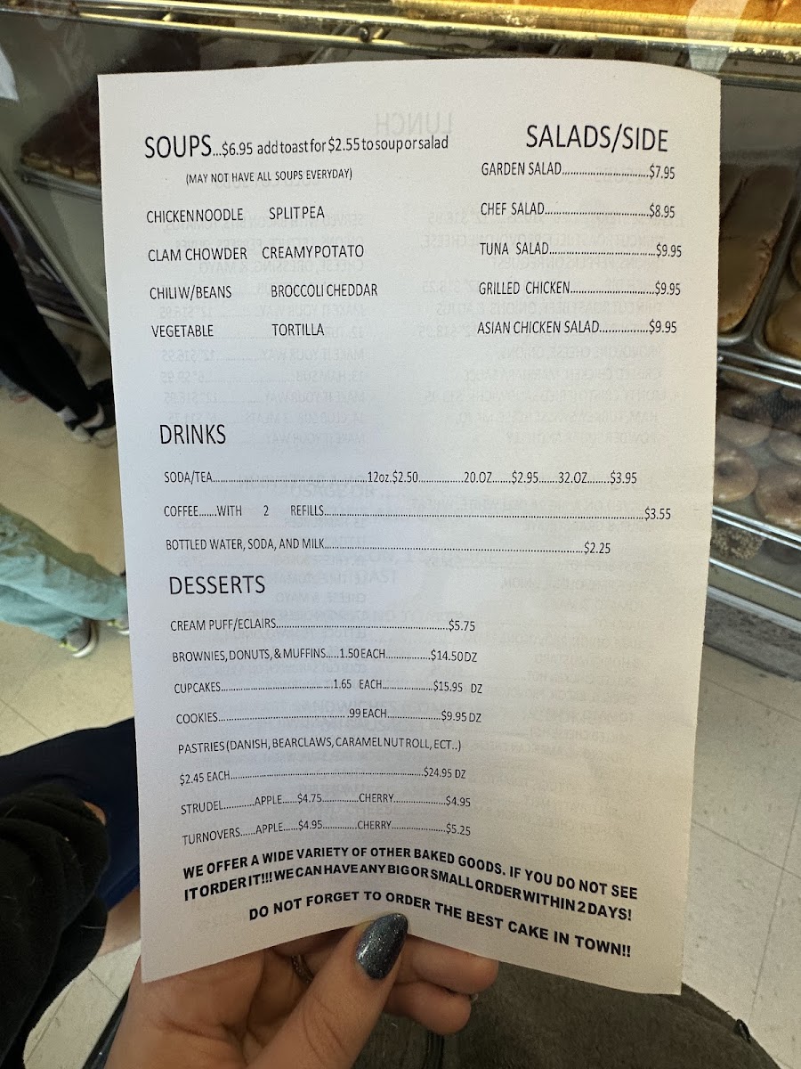 Goldsboro Bakery Menu - Image 4